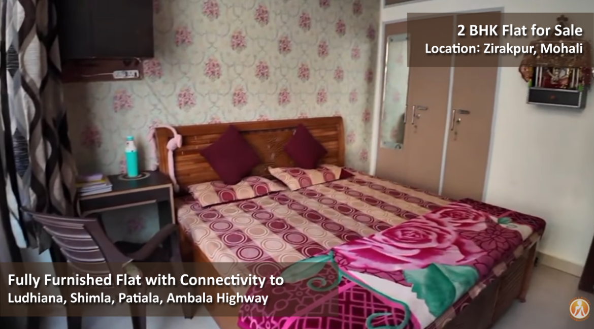 Furnished 2bhk Ground Floor Flat for Sale 75 lacs rental 35k in Mohali Call Lucky +91-9709706191