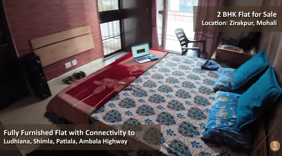 Furnished 2bhk Ground Floor Flat for Sale 75 lacs rental 35k in Mohali Call Lucky +91-9709706191