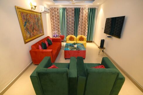 FOR SALE – Furnished 5 STAR RATED AIR BNB Penthouse on Main Ambala Highway, opposite Metro Mall, Zirakpur WITH INCOME 1.5-2LACS PER MONTH