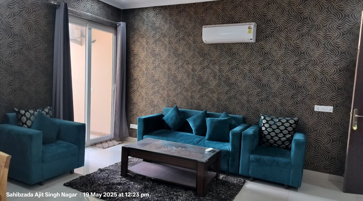 Fully Furnished  3BHK Affinity Greens PR-7 Airport Road Zirakpur